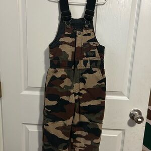 Walls Kids Camo Overalls with Black Straps